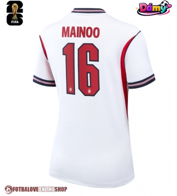 Anglie Kobbie Mainoo #16 Domácí Dres pro Dámy MS 2026 Krátkým Rukávem